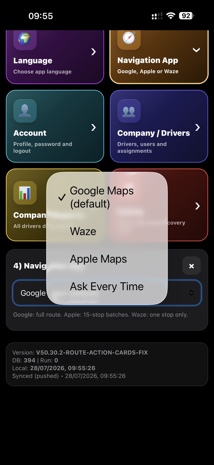 Navigation choice