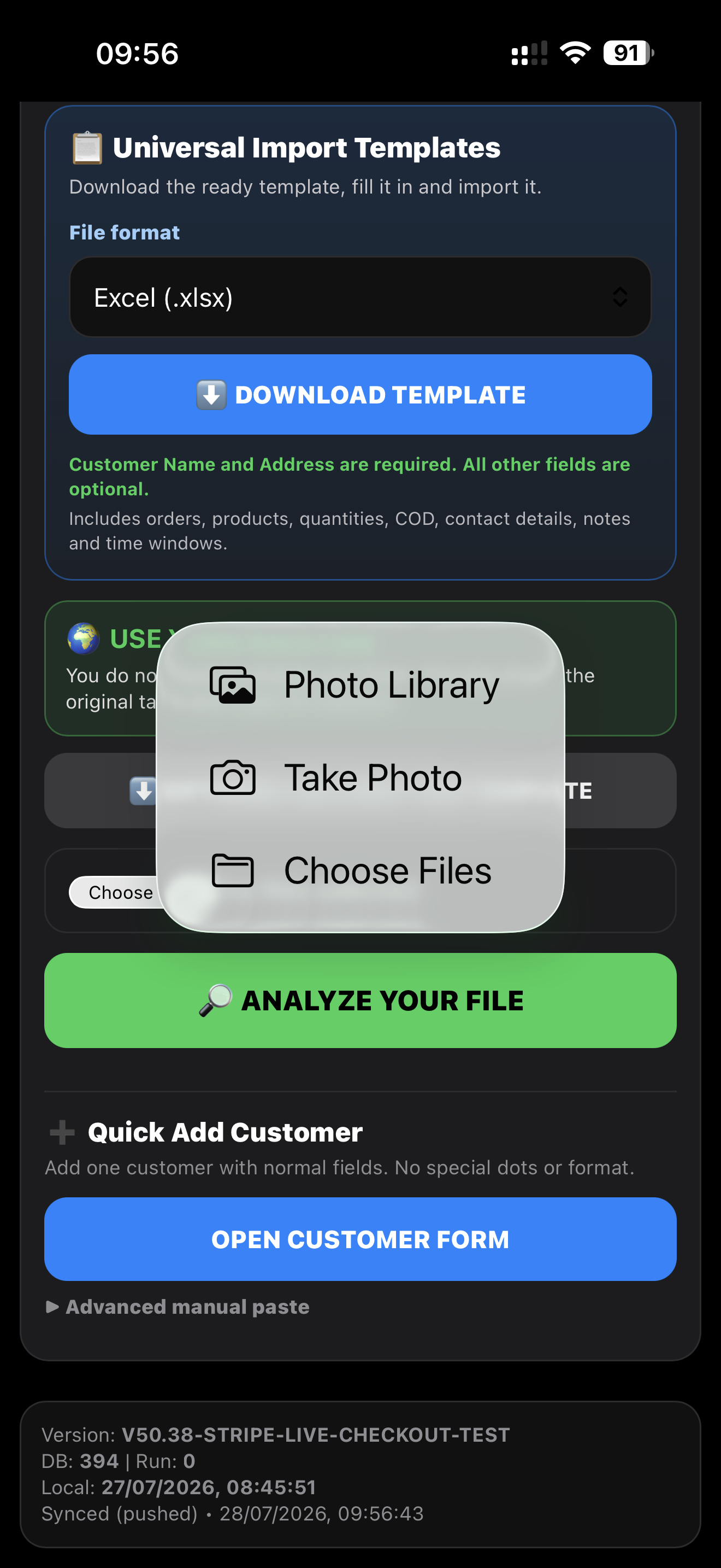 Universal file import